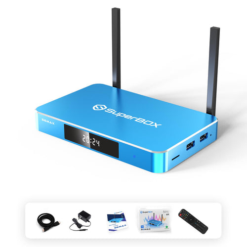 superbox s6 max front upper-right 45-degree port view